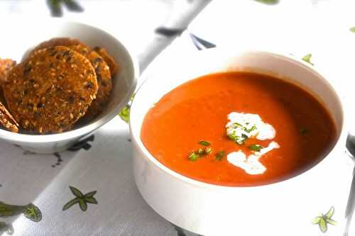 Veloute de tomate au thermomix - recette thermomix.