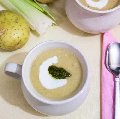 Velouté léger de poireaux au thermomix - dîner en moins de 25 minutes