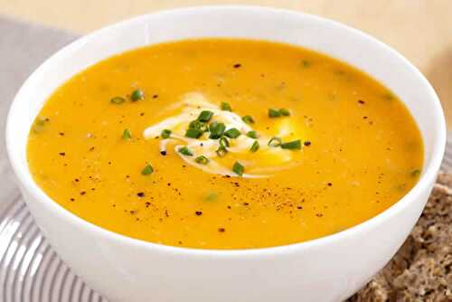 Velouté potimarron et ciboulette au cookeo - recette soupe cookeo.