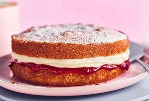 Victoria sponge cake au thermomix - un délicieux gâteau anglais