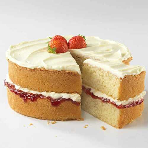 Victoria sponge cake - un gâteau éponge moelleux et fondant