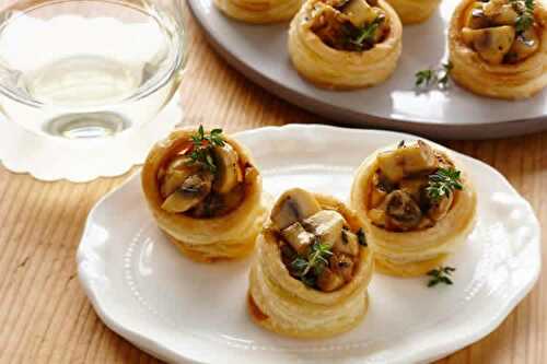 Vol au vent poulet et champignon au thermomix - recette thermomix.