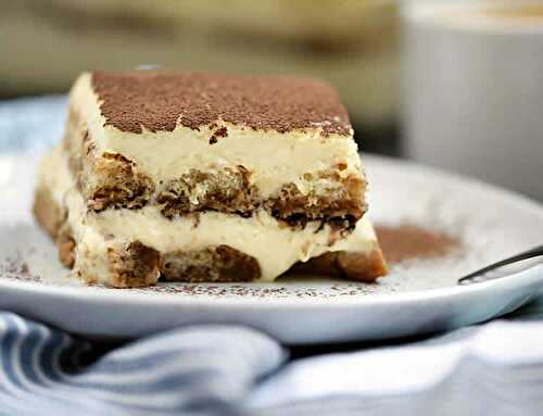 Vrai tiramisu italien au thermomix - la recette italienne du dessert.