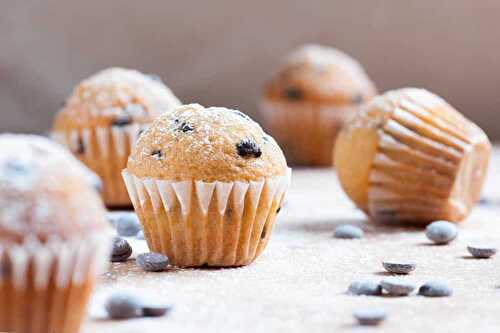 Muffins moelleux aux pépites de chocolat - des petits gâteaux fondants
