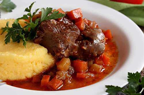 Osso bucco de dinde et polenta au cookeo