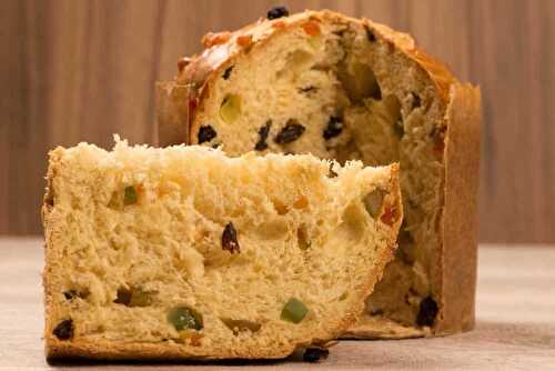 Panettone italien au thermomix - brioche fourrée de raisins secs.