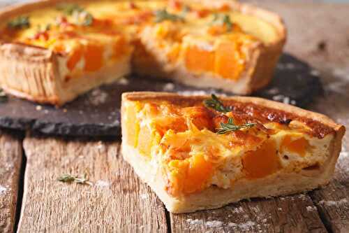 Quiche au butternut et poulet - pour accompagner votre soupe.