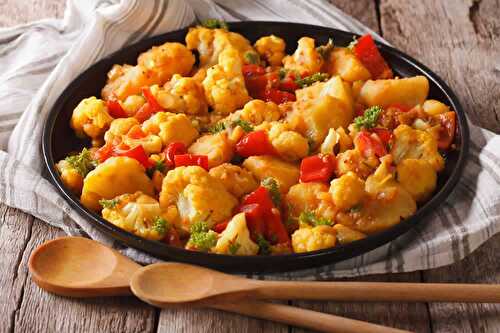 Chou fleur au curry au cookeo