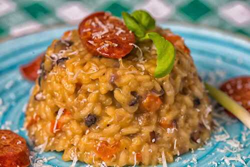 Risotto au chorizo et poivron au cookeo