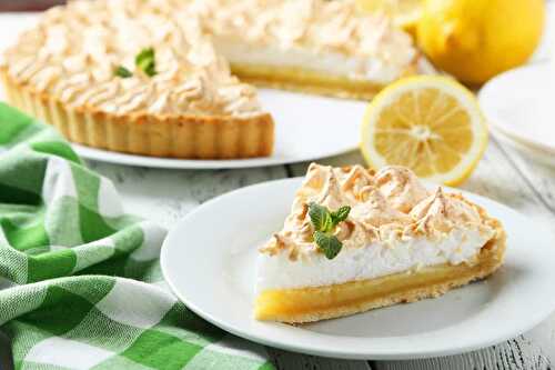 La tarte au citron meringuée faite à la maison