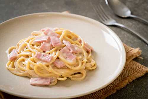 Pâtes au jambon au cookeo