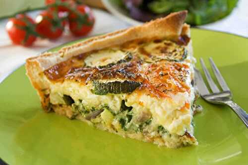 Quiche courgette top