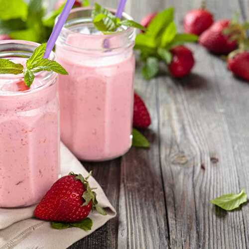 Comment faire un vrai milkshake à la fraise ?