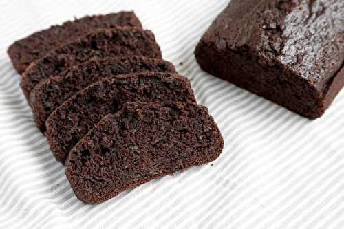 Gâteau chocolat courgette healthy , un délicieux cake moelleux et tendre pour votre goûter