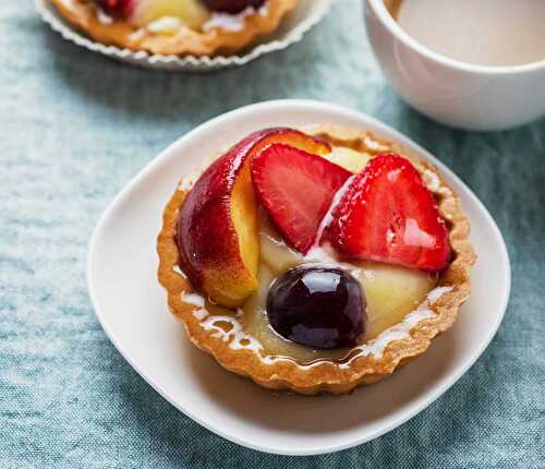 Recette mini tartelette , délicieuses pâtisseries sucrées aux fruits rouges