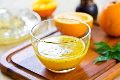 Sauce vinaigrette à l’orange et au miel