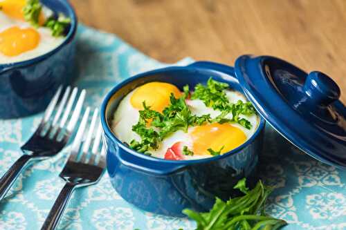 Recette oeuf cocotte au four pour le petit déjeuner