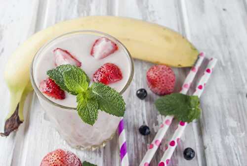 Smoothie rafraîchissant au thermomix : juste 1 minute et voila votre milkshake !!