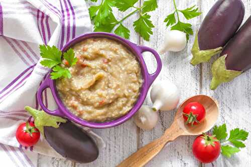 Purée d’aubergines facile et rapide – plat de la saison