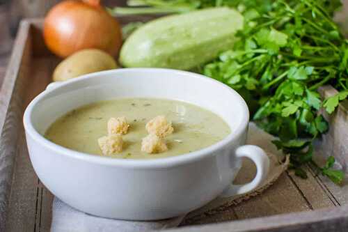 Soupe courgette pomme de terre au thermomix