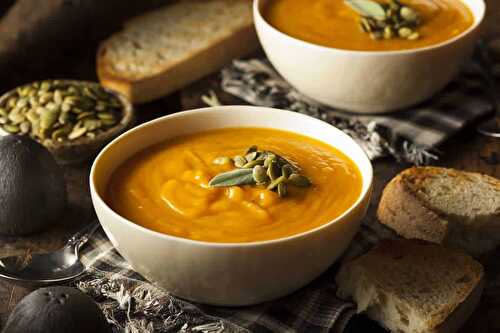 Soupe de courge butternut