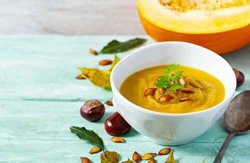 Soupe de potimarron et châtaignes : la délicieuse soupe de la saison