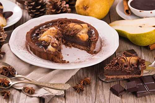 Tarte poires au chocolat : la recette simple et rapide pour votre dessert.