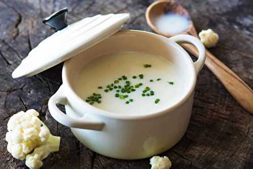 Velouté de chou-fleur crèmeux au thermomix : soupe savoureuse et nutritive