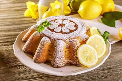 Gâteau moelleux au citron facile : Délicieux, alléchant et super bon.
