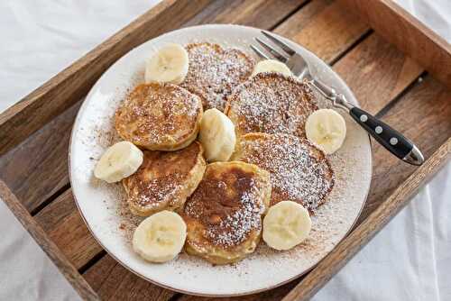 Pancakes à la banane : avec seulement 2 bananes et 2 œufs