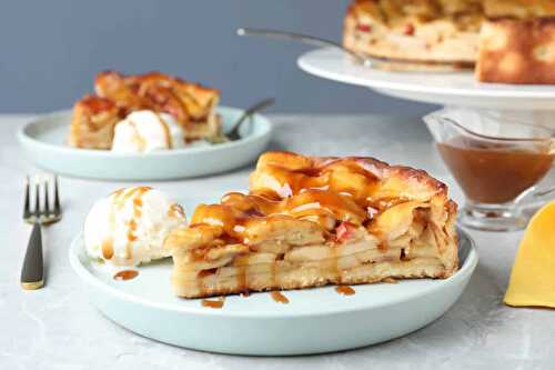 Tarte aux pommes à la sauce caramel