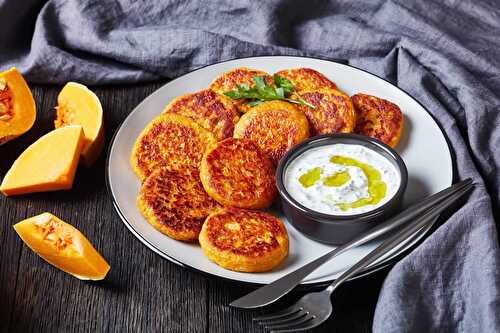 Galettes de courge butternut cuisson à la poêle