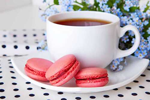 Macarons à la framboise : ça fond parfaitement dans la bouche !