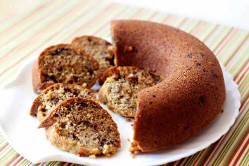 Gâteau à la banane aux pépites de chocolat : un moelleux savoureux !