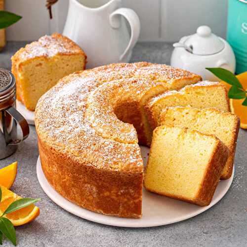 Gâteau à la vanille et orange : le quatre-quarts moelleux et savoureux !