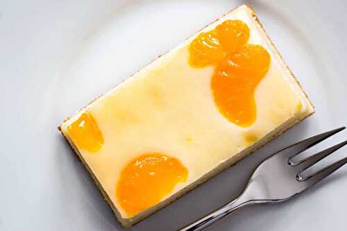 Gâteau au fromage avec des tranches de mandarine : un dessert succulent et savoureux !
