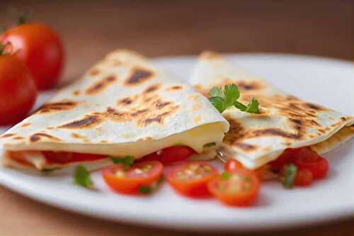 Quesadillas au fromage et jambon : un repas rapide et facile !