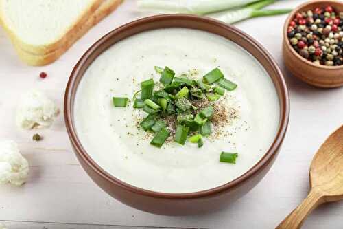 Velouté Chou Fleur et Poireaux : très sain et riche en vitamines et fibres !