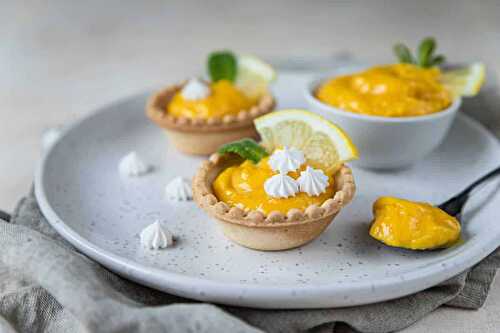 Tartelettes au citron lemon curd : un dessert savoureux !