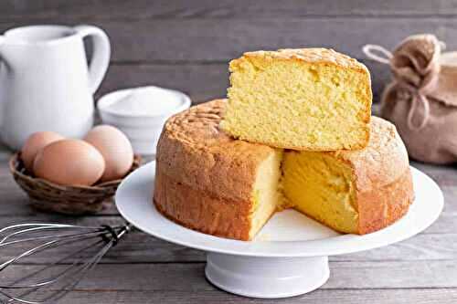 Gâteau éponge fait maison  : sponge cake léger et doux !