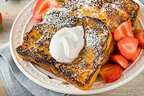 Pain perdu savoureux pour le petit-déjeuner : la recette facile !