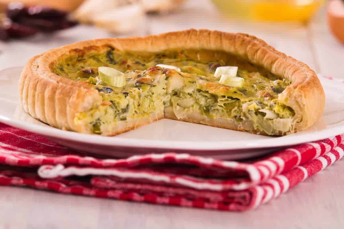 Quiche poireaux à la crème fraiche : un repas satisfaisant !