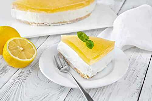 Cheesecake sans cuisson au citron : un dessert sensationnel !