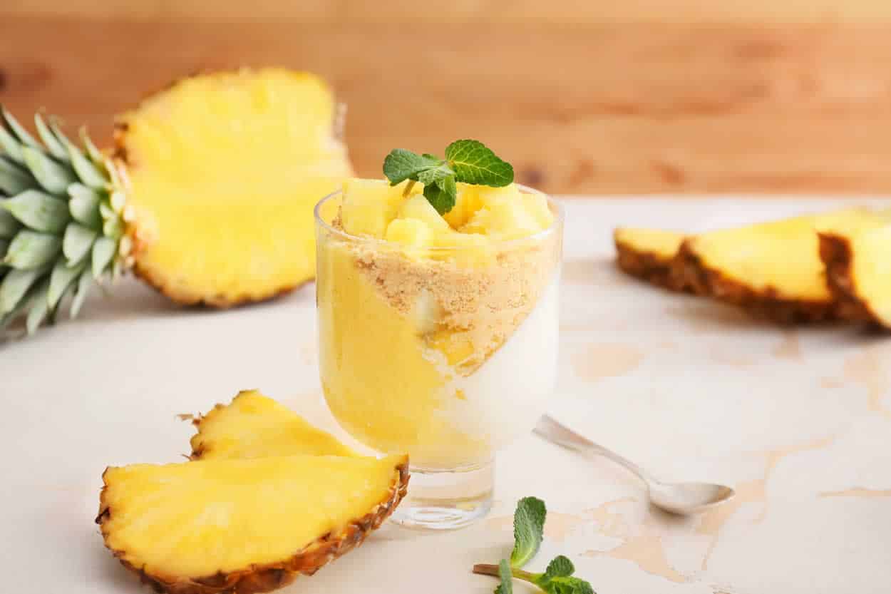 Panna cotta Ananas maison – dessert facile pour 2 personnes