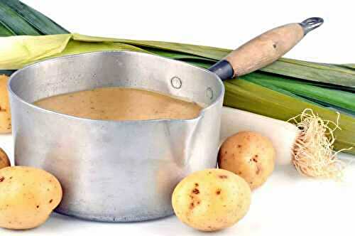 Soupe poireaux et pomme de terre : consistante et réconfortante.