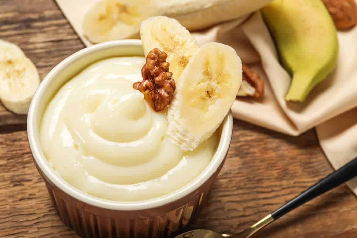 Crème à la banane : un dessert simple mais délicieux.