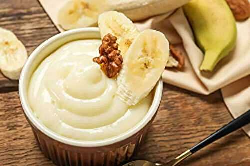 Crème à la banane : un dessert simple mais délicieux.