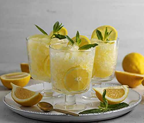Granité de citron : un dessert frais et savoureux