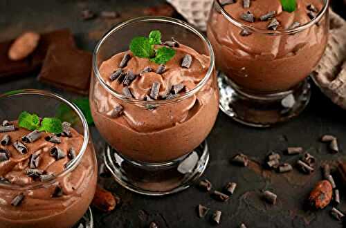 Délicieuse mousse au chocolat : riche et crémeuse avec un goût décadent