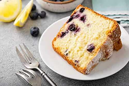 Gâteau au citron et myrtilles : pour une délicieuse collation ou un dessert gourmand